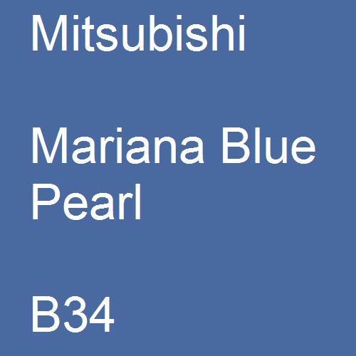 Mitsubishi, Mariana Blue Pearl, B34.